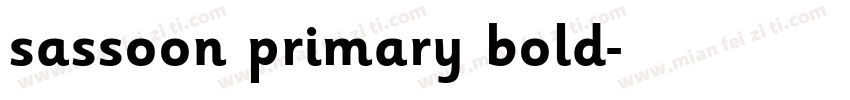 sassoon primary bold字体转换